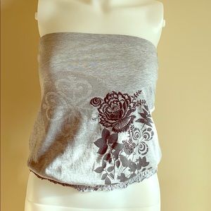 Express Top Heather Grey XS